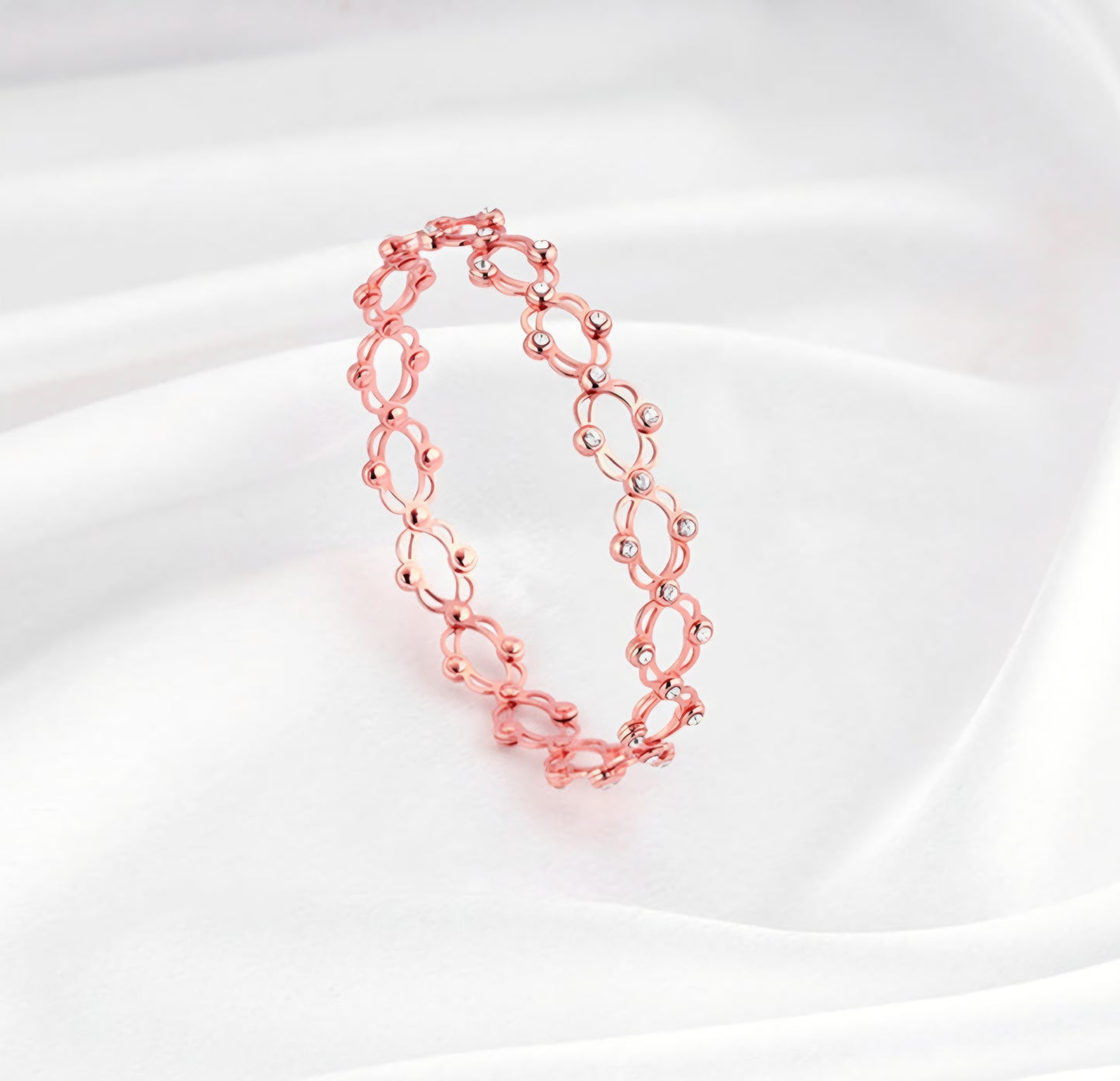 Anushka sharama rose gold supple Bracelet ( 2 in 1 ring and bracelet )